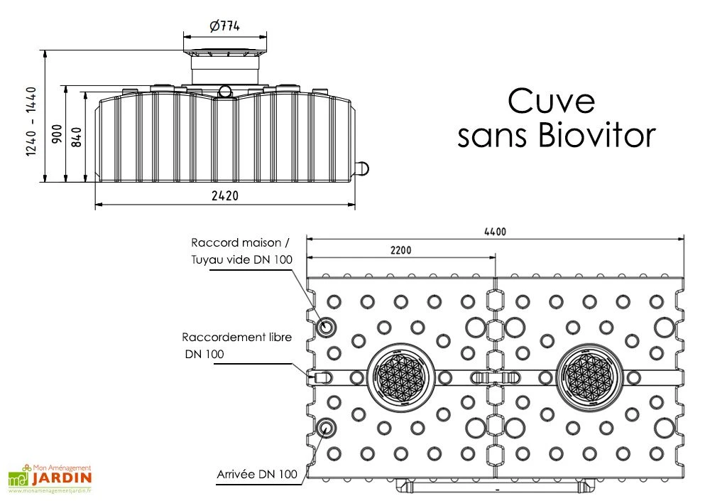 Cuve De Récupération D’eau De Pluie Enterrée – 8000 L Plate – Image 3
