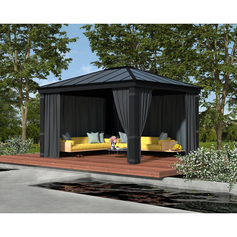 Ensemble De Rideaux 4 Pièces Pour Pergolas Dallas 6100 De 22m² - Palram - Canopia – Image 4