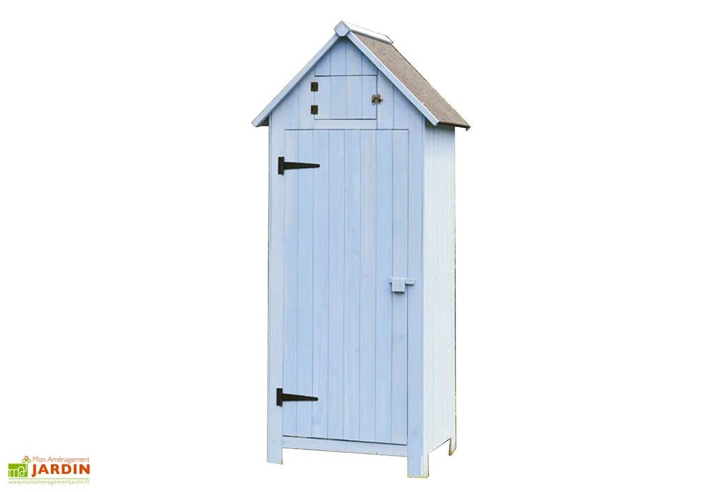 Ensemble De Meubles De Jardin En Bois Lasuré Bleu (4 Pièces) – Image 2