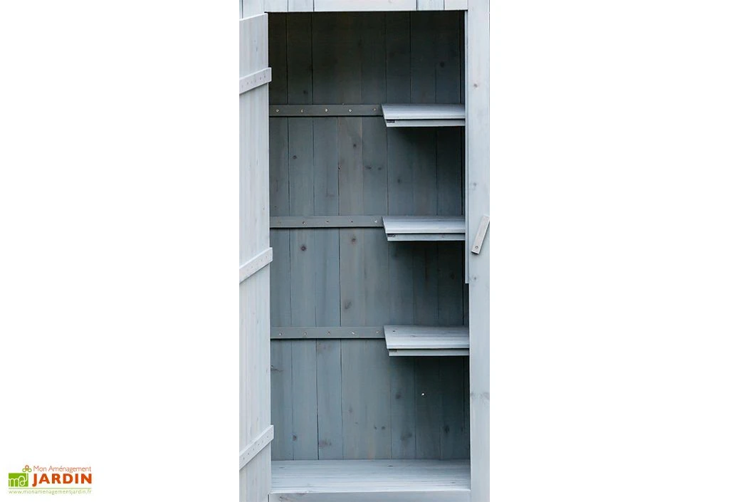 Ensemble De Meubles De Jardin En Bois Lasuré Bleu (4 Pièces) – Image 3