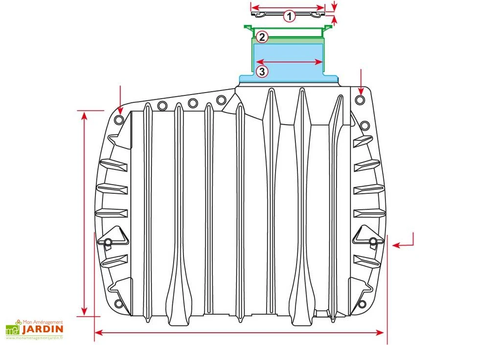 Cuve Recuperateur Eau Enterree 4500 L – Image 2