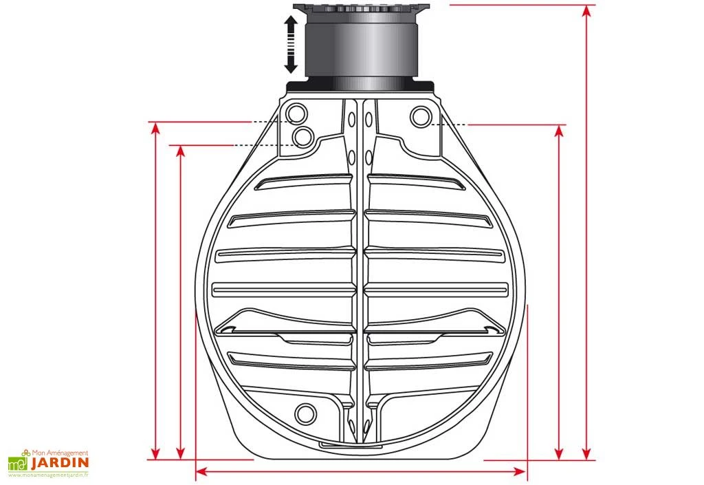 Cuve Recuperateur Eau Enterree 4500 L – Image 3