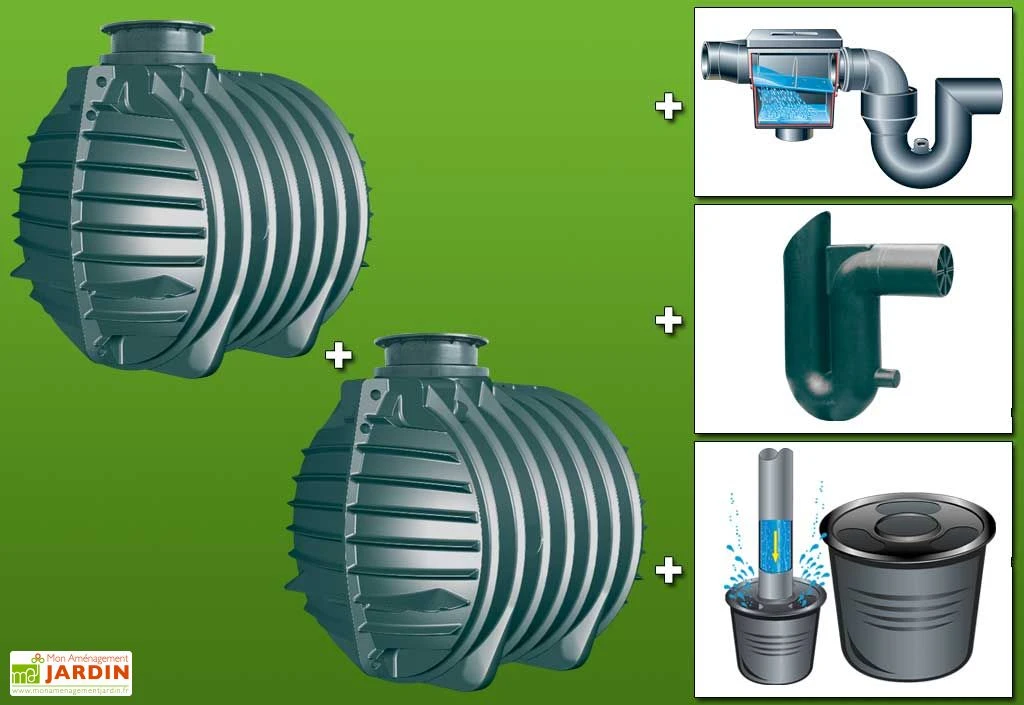 Kit Cuve Recuperateur Eau Enterree 12000 L – Image 5