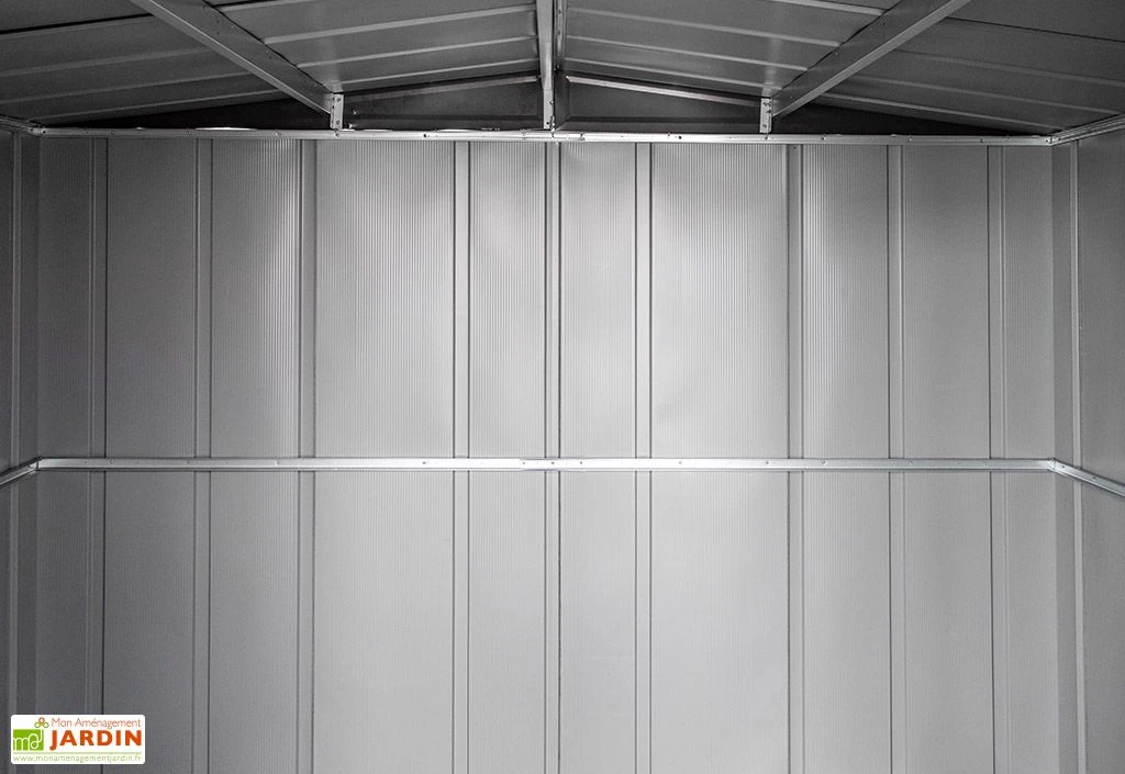 Abri De Jardin En Acier Galvanisé Imitation Bois Woodlake - 2,93 M² – Image 5