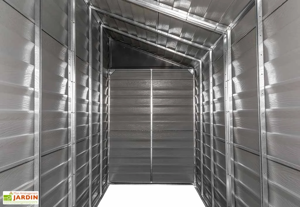 Armoire De Jardin En Acier Galvanisé 124 X 295 Cm – Image 5