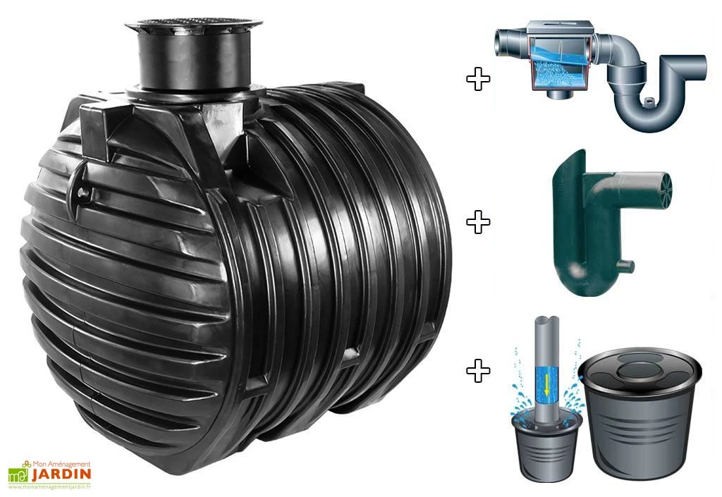 Kit Cuve Recuperateur Eau Enterree 6000 L