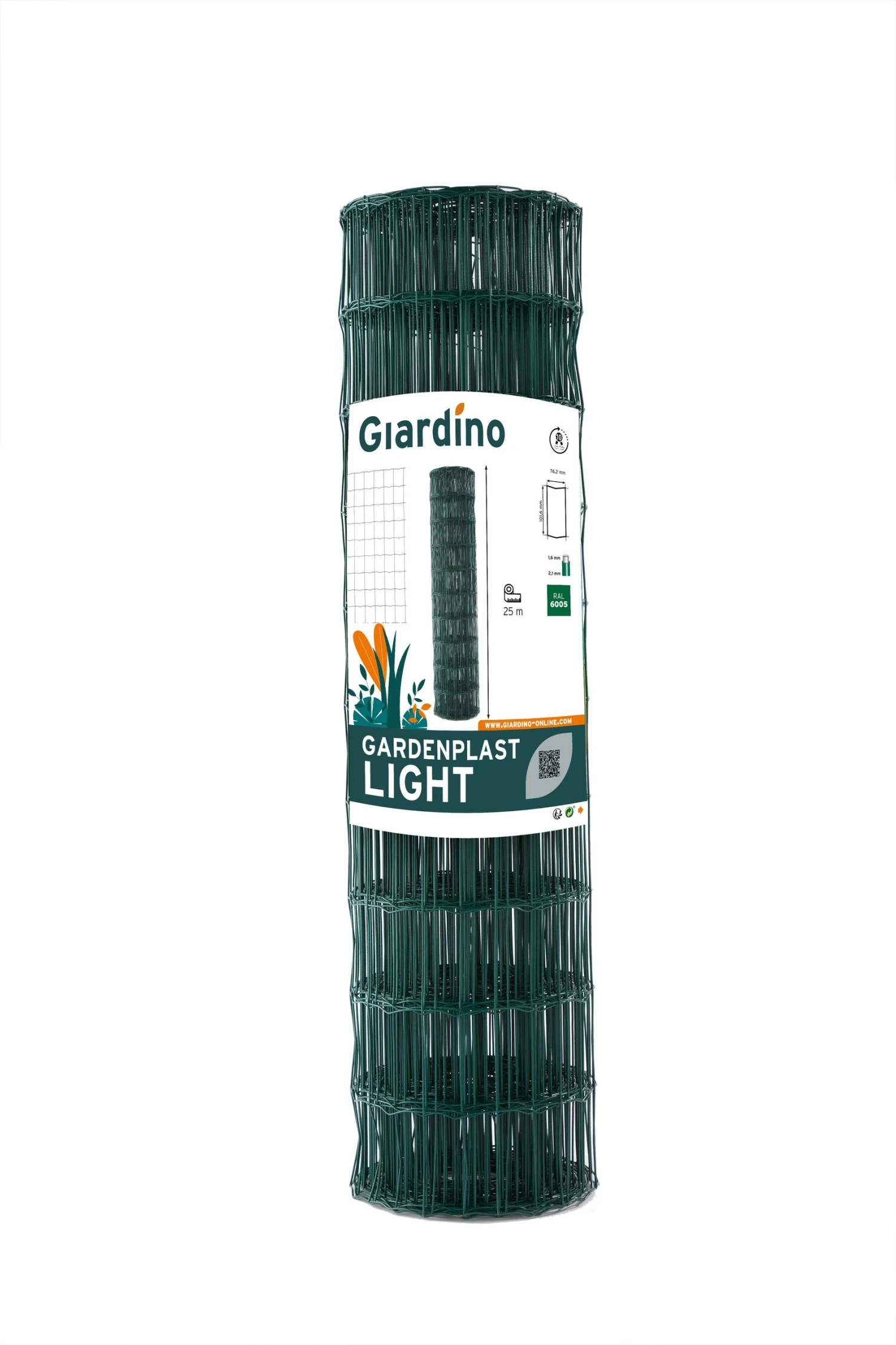 Gardenplast Light 122cm X 10m Ral 6005 Vert
