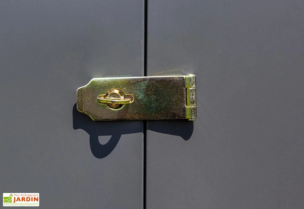 Armoire De Jardin En Acier Galvanisé 124 X 203 Cm – Image 6