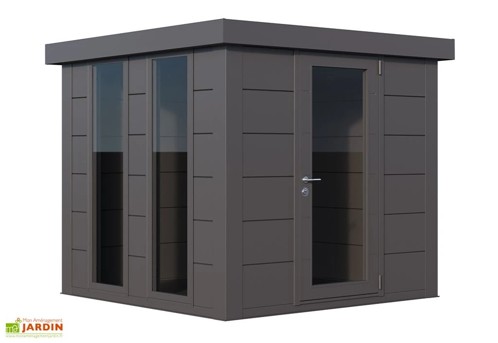 Abri De Jardin En Acier Galvanisé Porte Unique Luminato - 5,6 M²