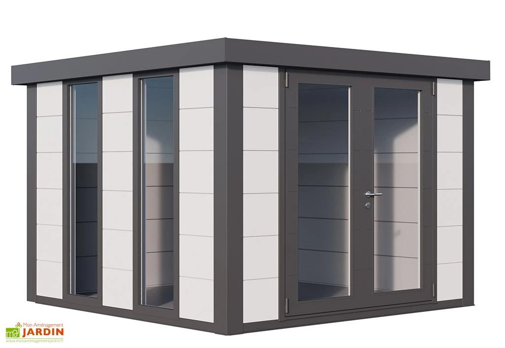 Abri De Jardin En Acier Galvanisé Double Porte Luminato - 8,8 M² – Image 3