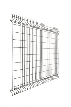 Panneau Napoli 83x200cm 100x55mm 3.8/4.0mm Ral 9005 Noir