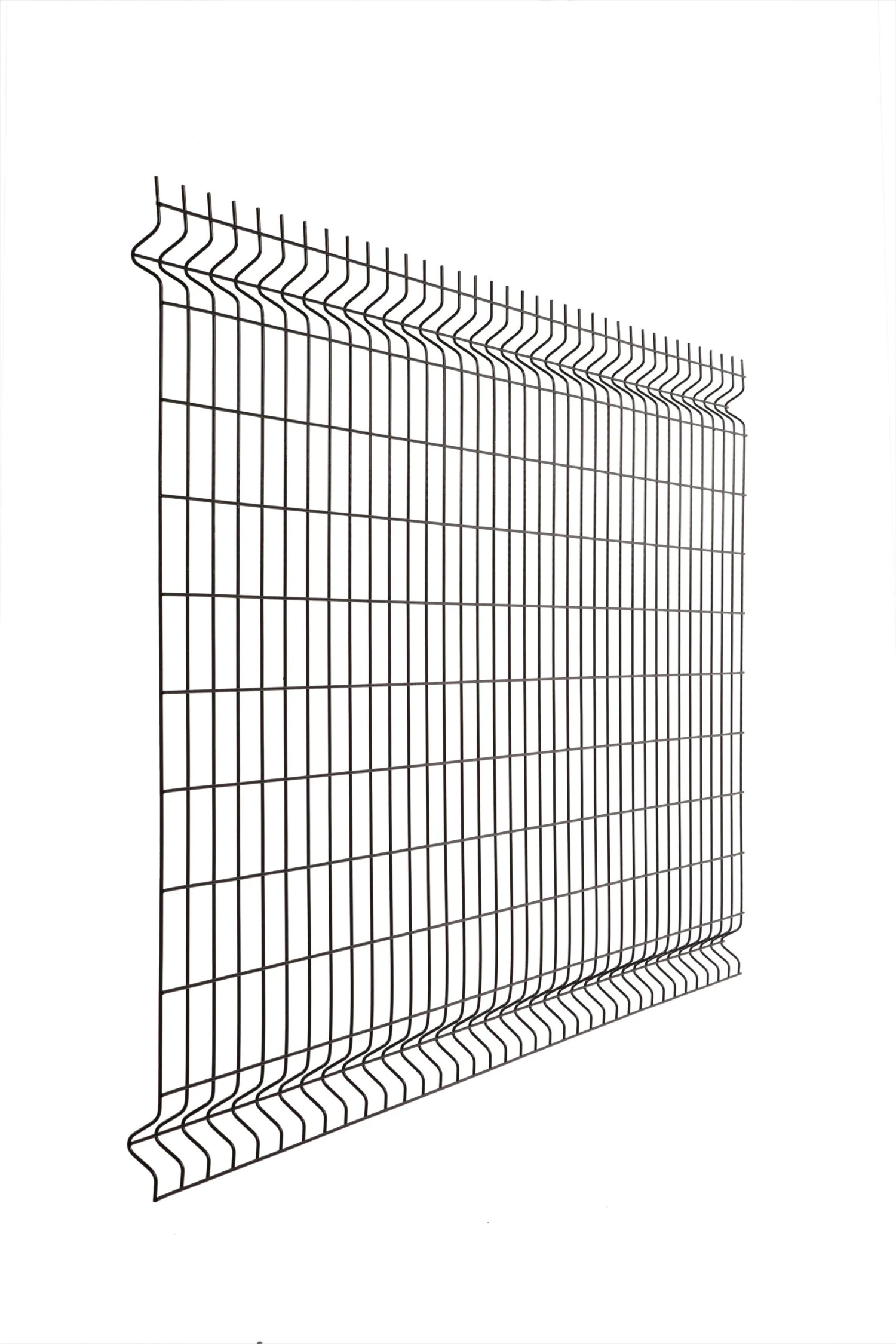 Panneau Napoli 83x200cm 100x55mm 3.8/4.0mm Ral 9005 Noir