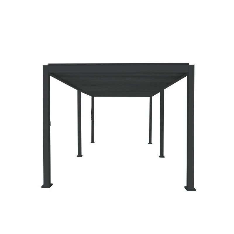Pergola Bioclimatique Autoportante En Alu Anthracite 3x6m Ombrea – Image 5