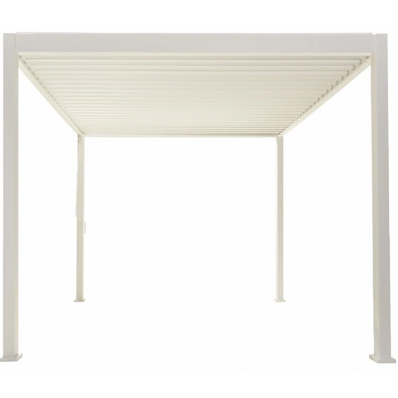 Pergola Bioclimatique Ombréa Autoportante 3x4M - Blanc - S1 – Image 5