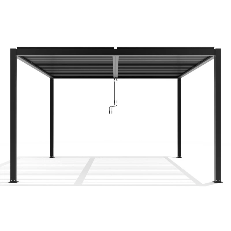 Pergola Bioclimatique Autoportante En Aluminium Anthracite 4x4m - X-METAL – Image 5