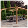 Pergola En Bois Lamellé-collé 400x400cm Tarragona – Maderland