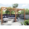 Pergola En Bois Lamellé-collé 600x300cm Fuengirola – Maderland
