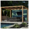 Pergola En Bois Lamellé-collé 600x400cm Santander – Maderland