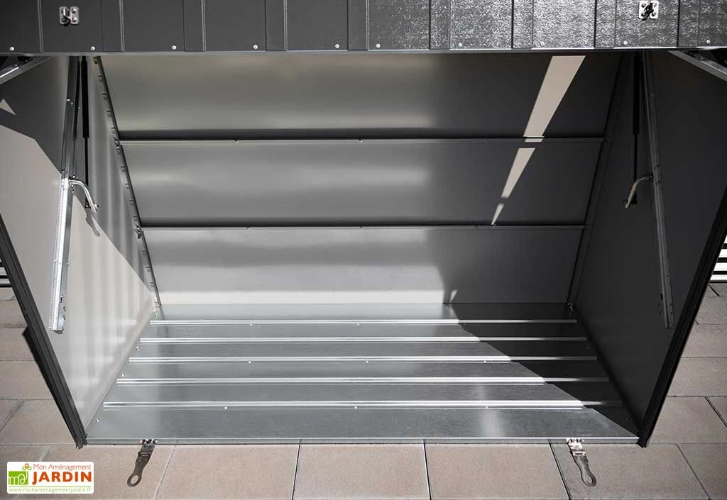 Abri à Vélos En Acier Galvanisé Anthracite 1,74 M² – Image 4
