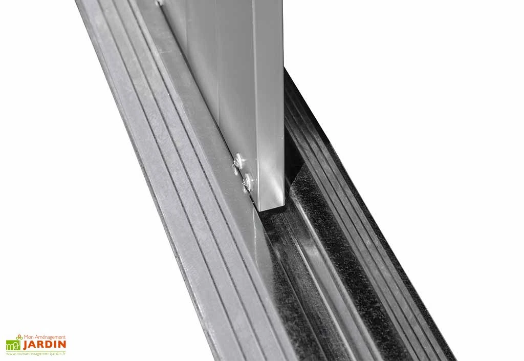 Abri De Jardin En Acier Galvanisé Gris Anthracite 8 M² – Image 5