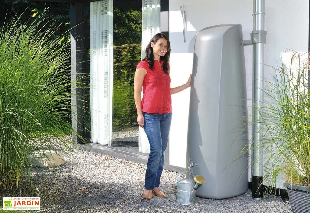 Garantia Récupérateur Eau De Pluie Cuve Aérienne Élégance 180 Cm – 400 L – Image 2