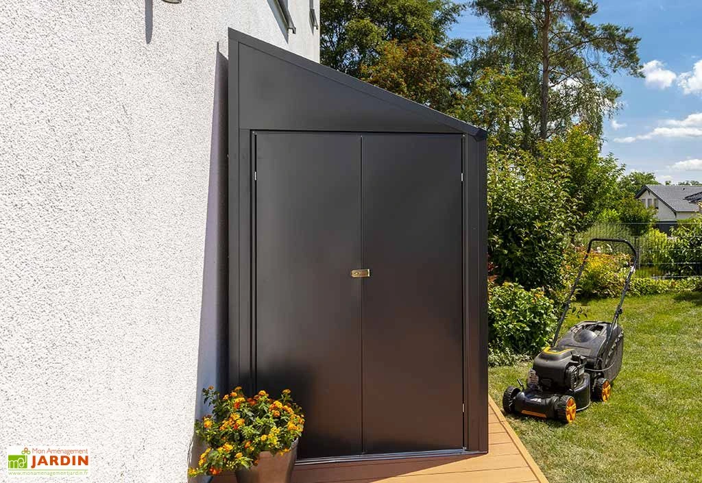 Armoire De Jardin En Acier Galvanisé 124 X 295 Cm – Image 2