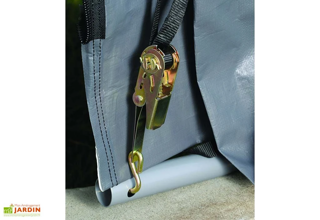 Abri De Jardin En Toile Polyéthylène Et Acier 5,76 M² – Image 4