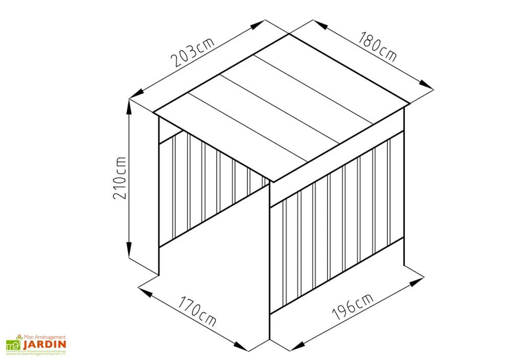 Abri à Vélo En Acier Anthracite 3,6 M² – Image 5