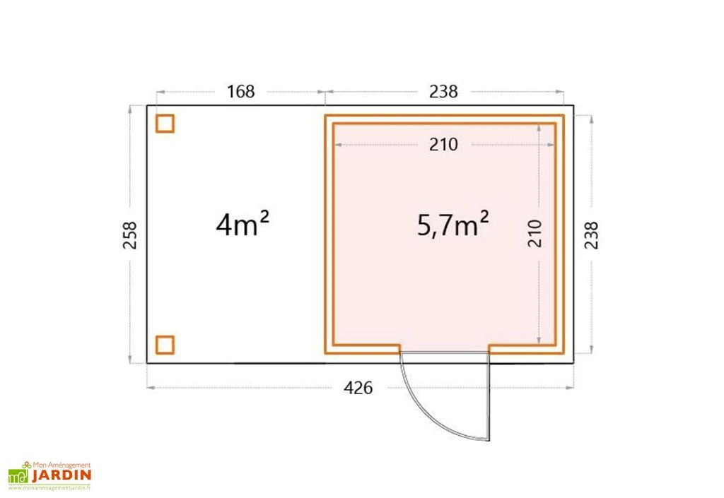 Abri De Jardin En Métal Avec Auvent Open Lounge Anthracite – 9,7 M² – Image 3