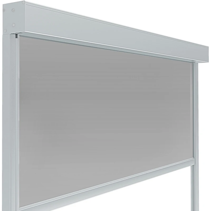 Store Avec Cadre Latéral Gris Clair 270cm Pour Pergola Bioclimatique En Aluminium X-METAL – Image 3
