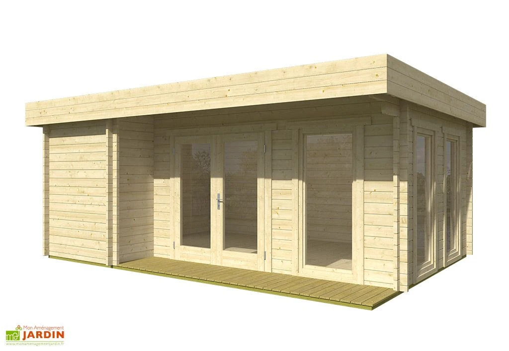 Studio De Jardin En Bois D’épicéa Brut Andrew – 22 M² – Image 2