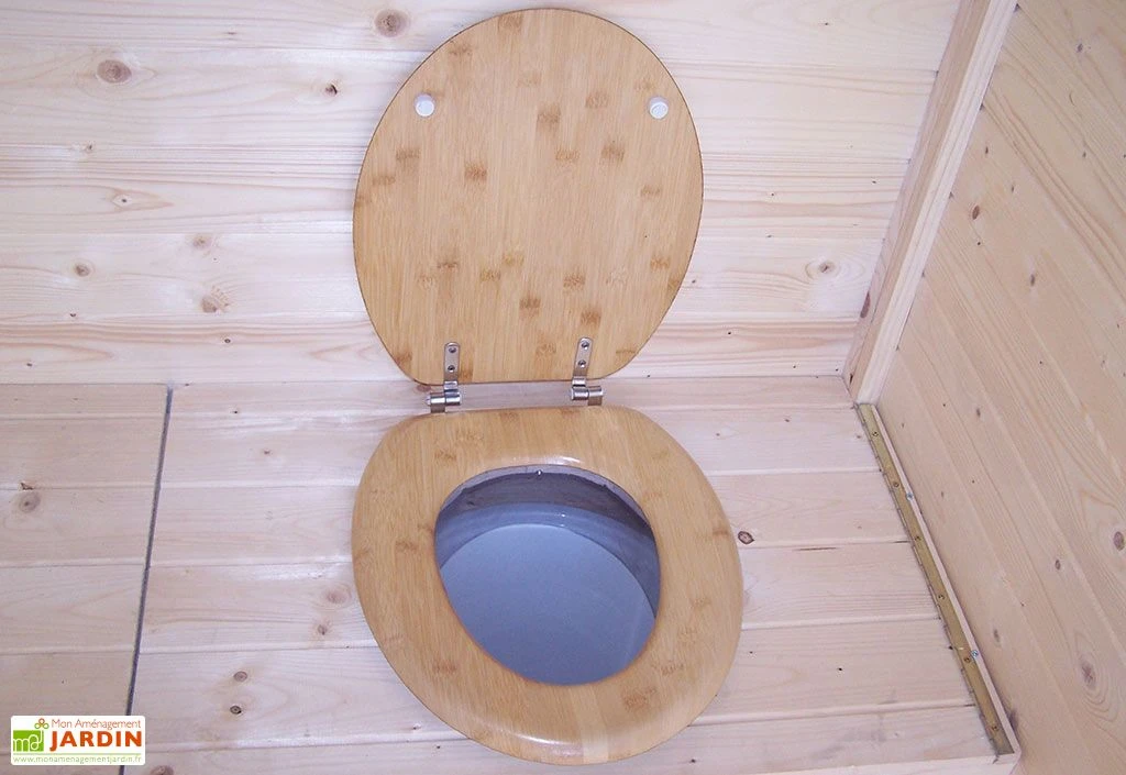 Toilettes Sèches D'extérieur 120 X 120 Cm En Bois Massif – Image 2