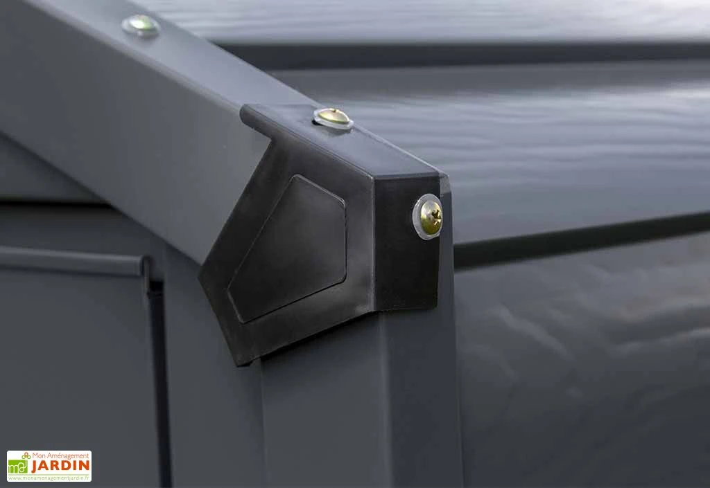 Armoire De Jardin En Acier Galvanisé 124 X 295 Cm – Image 6