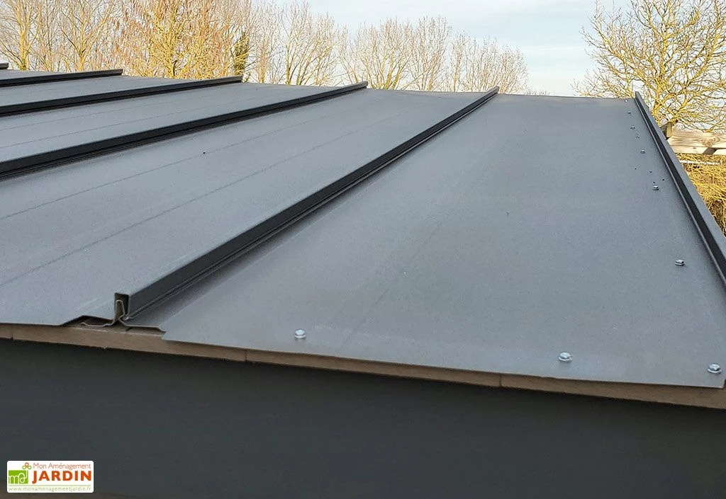 Couverture Abri De Jardin Tradi 3 X 3 M - Plaques En Acier + Faitières