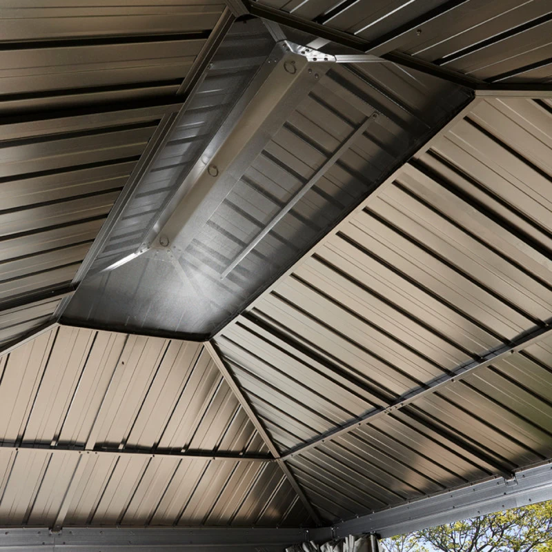 Tonnelle De Jardin Messina 298x363cm En Aluminium Thermolaqué Anthracite – SOJAG – Image 5