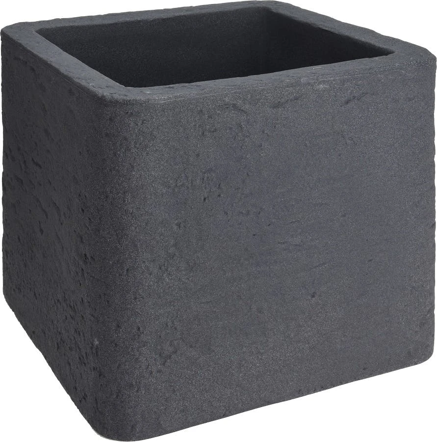 Pot De Fleurs Carré 40x40x34cm Gris